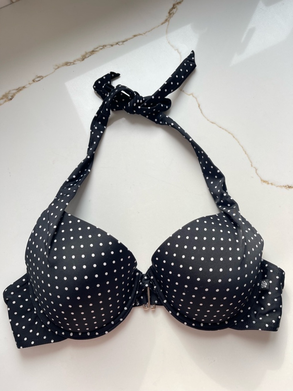 La vie en Rose Polka Dot Halter Bikini Top medium